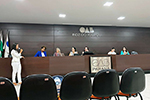 Acadêmicas de Direito na reunião da Mulher Advogada OAB