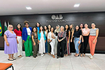 Acadêmicas de Direito na reunião da Mulher Advogada OAB