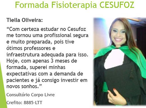 Depoimento de egresso