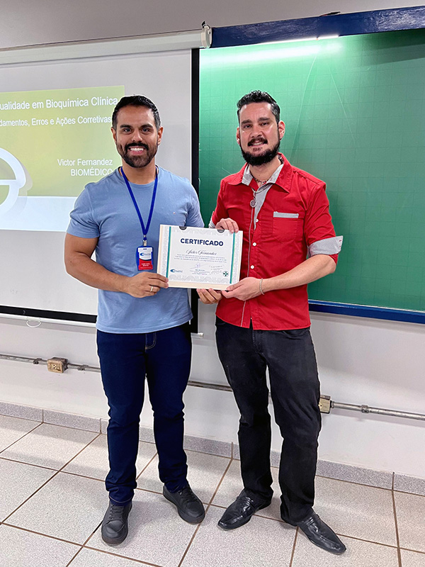 Palestra sobre Controle Interno de Qualidade em Bioquímica Clínica
