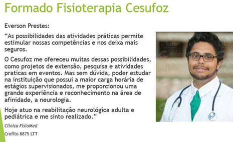 Depoimento de egresso