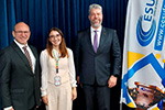 Visita Institucional e apresenta&ccedil;&atilde;o do curso de Direito ao Vice-presidente da Comiss&atilde;o de est&aacute;gio e exame de ordem da OAB/PR
