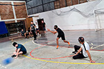 Acadêmicos do curso de Educação Física do Cesufoz vivenciam o Goalball