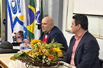 O curso de Direito do CESUFOZ recebe juristas de Portugal em palestra sobre desafios jurídicos contemporâneos